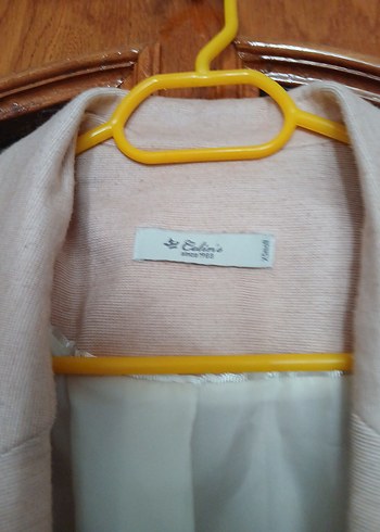 xs Beden ten rengi Renk pudra rengiKadın Ofis Blazer Ceket