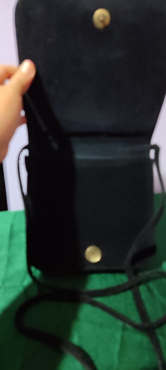 siyah süvet abiye çanta - Görsel 2