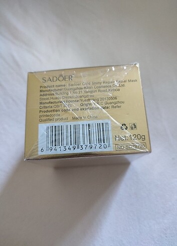 Beden Sadoer retinoid yilan pepiti altın maske ve gold shiny
