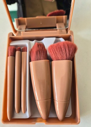 seyahat boy makyaj fırça seti sıfır - Görsel 4