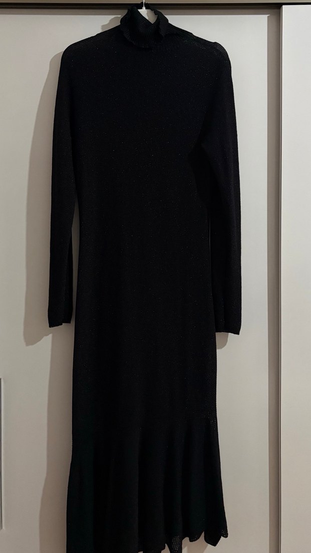 Network Astarlı Simli Uzun Elbise - Görsel 3