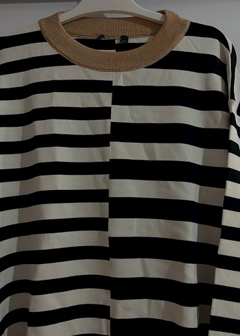 Kadın Çizgili Örgü Uzun Kollu Kazak - Görsel 3