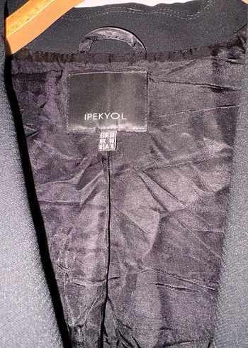 İpekyol Siyah Düğmeli Kadın Blazer Ceket - Görsel 5