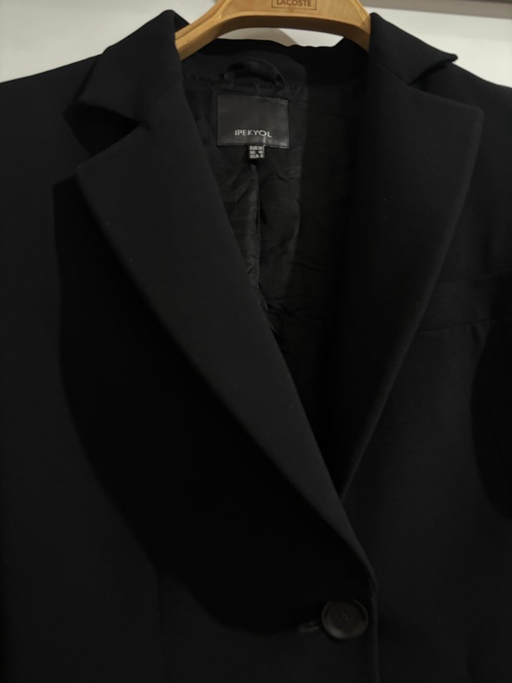 İpekyol Siyah Düğmeli Kadın Blazer Ceket - Görsel 4