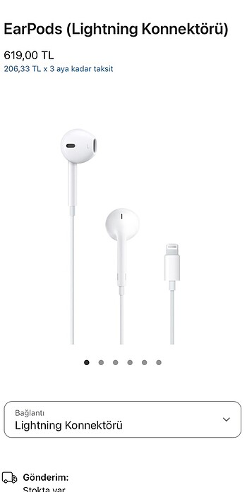 Apple earpods kablolu kulaklık