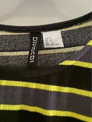 H&M H&M çizgili kısa elbise