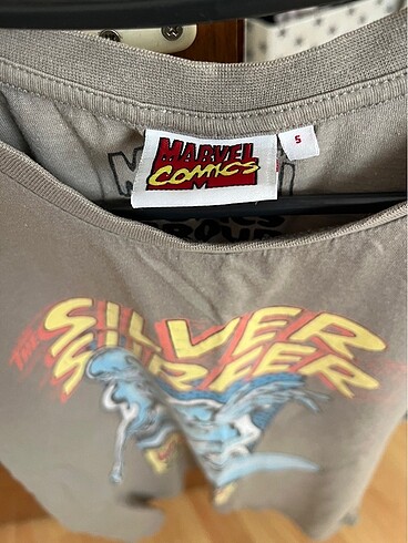 Silver Surfer baskılı tshirt orijinal marvel etiketli baskılı gr
