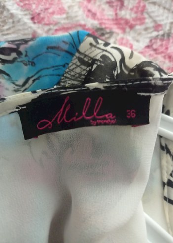 Çiçek Desenli Kısa Bohem elbise - Görsel 5