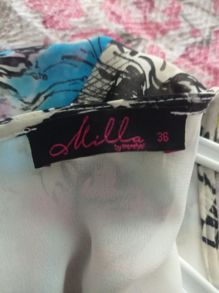 Çiçek Desenli Kısa Bohem elbise - Görsel 5