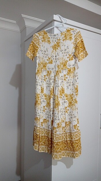 Viskon elbise - Görsel 4