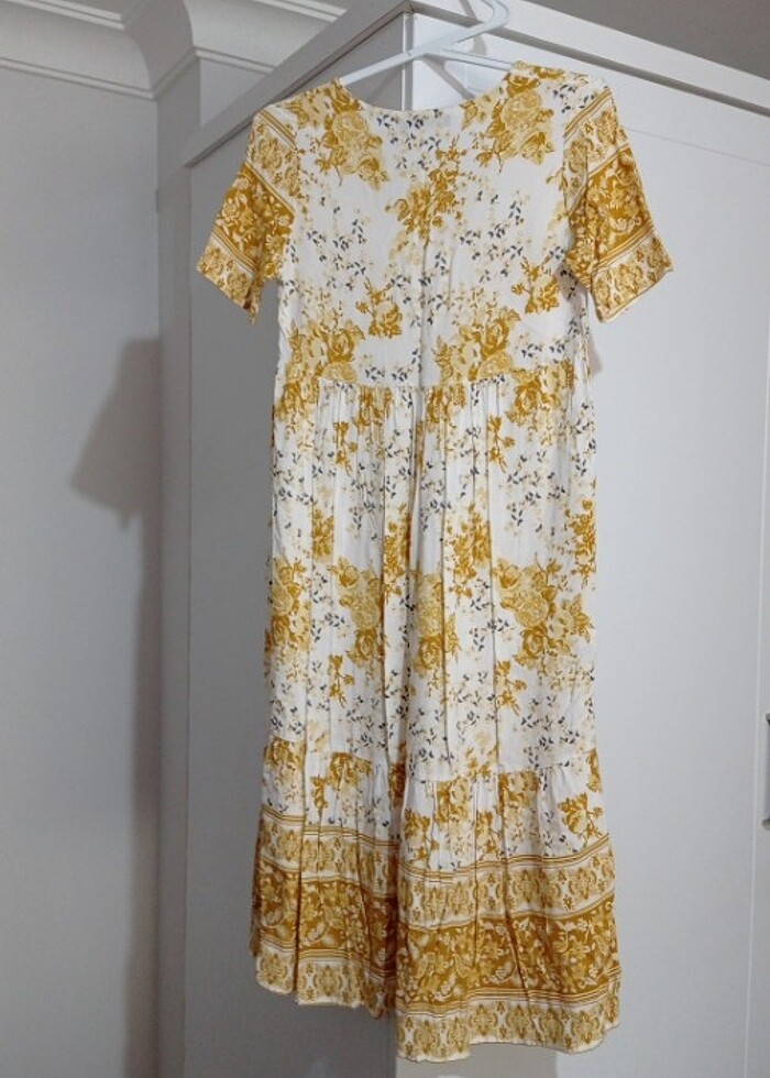 Viskon elbise - Görsel 4