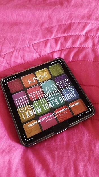 N Nyx Professional Makeup Ultimate Shadow Palette I Know That's