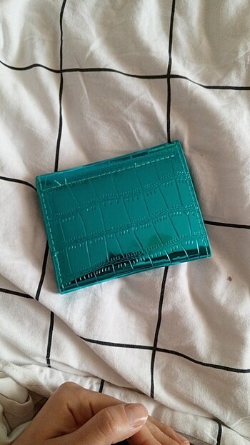 Yansımalı turkuaz renk cüzdan - Görsel 2