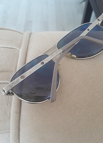  Beden Cartier gümüş güneş gözlüğü orjinal 