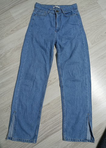 Mavi Midi Kadın Denim Pantolon - Görsel 4