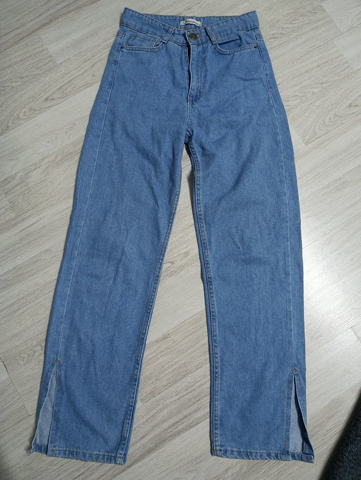 Mavi Midi Kadın Denim Pantolon - Görsel 4