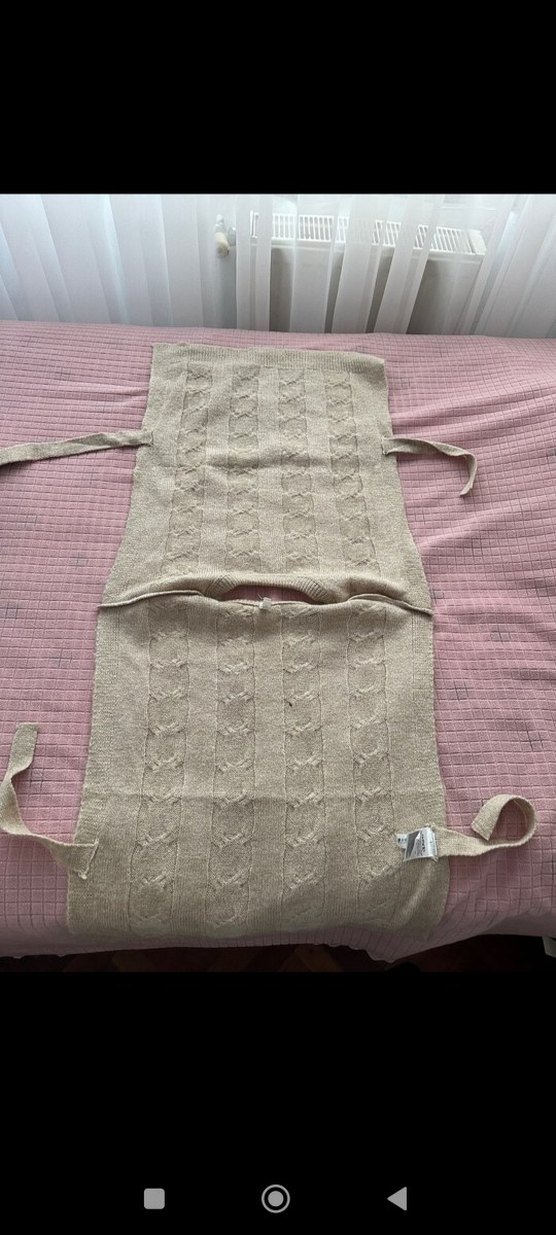 Gri Örgü Bohem Kadın Süveter - Görsel 4