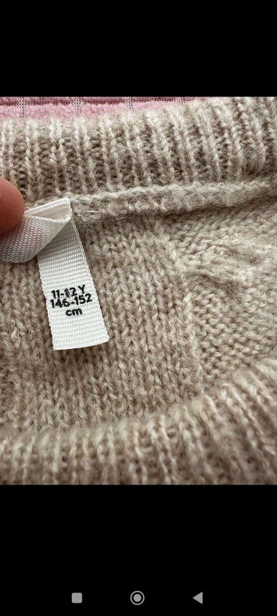 Gri Örgü Bohem Kadın Süveter - Görsel 3