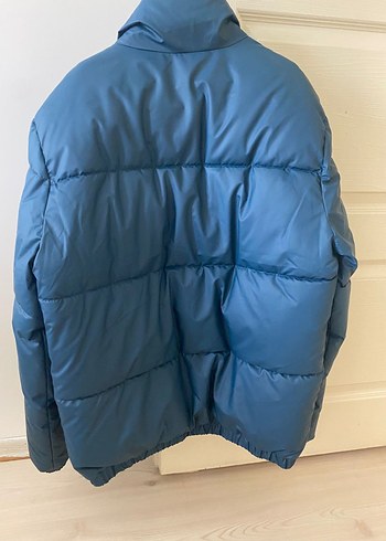 Mavi Fermuarlı erkek Kışlık Mont - Görsel 2