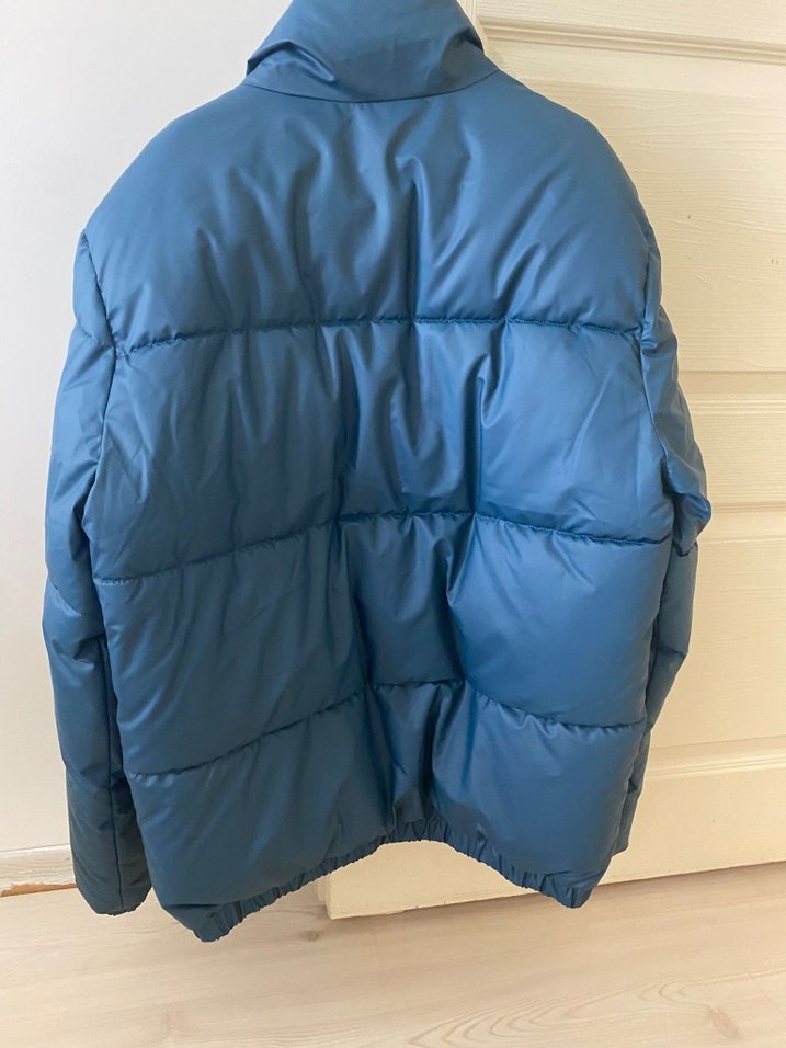 Mavi Fermuarlı erkek Kışlık Mont - Görsel 2