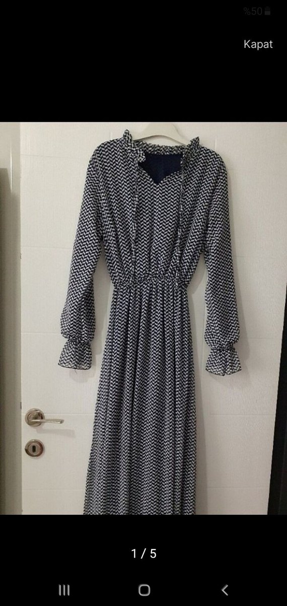 şifon elbise - Görsel 2