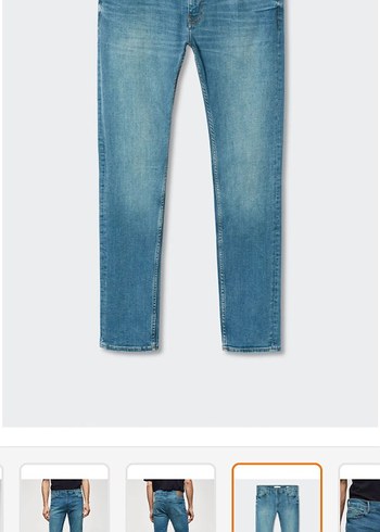 Erkek Mango Man Mavi Skinny Denim Jean - Görsel 2