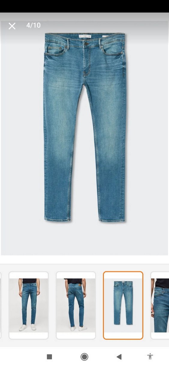 Erkek Mango Man Mavi Skinny Denim Jean - Görsel 2