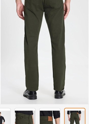 Erkek Skinny Fit Koyu Haki Pantolon - Görsel 8