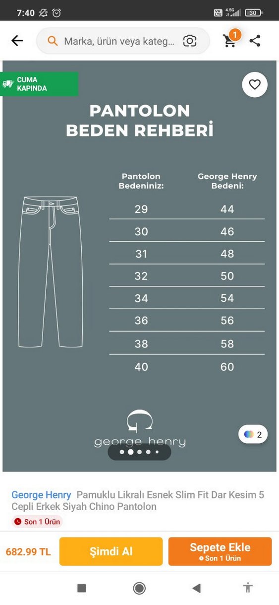 Erkek Skinny Fit Koyu Haki Pantolon - Görsel 4