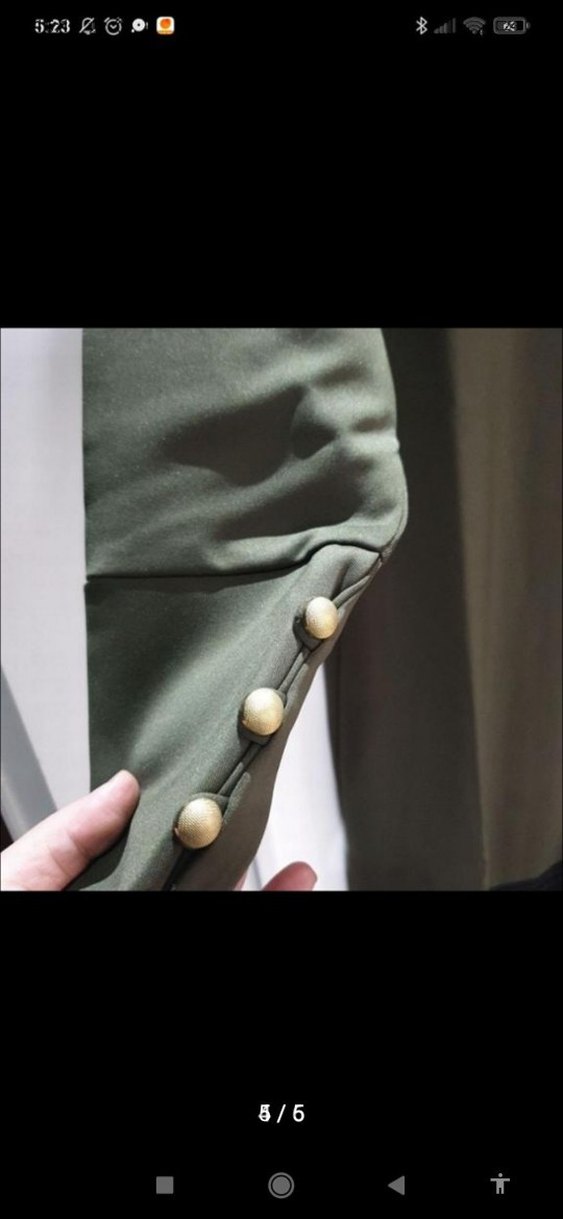 Püsküllü Haki Uzun Kollu Tunik - Görsel 4