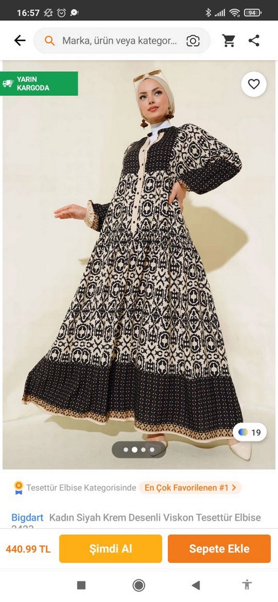 Zincir Detaylı Bohem Uzun Elbise - Görsel 2