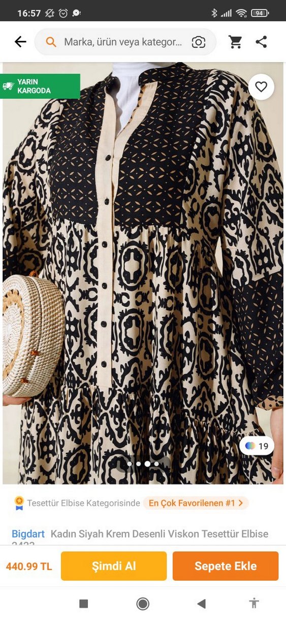 Zincir Detaylı Bohem Uzun Elbise - Görsel 3