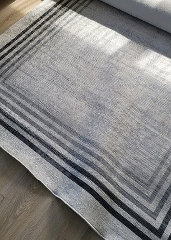 Gri Modern Desenli Halı 160*230