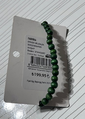 Fabrika Yeşil Şık Erkek Bileklik - Görsel 3