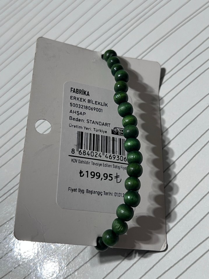 Fabrika Yeşil Şık Erkek Bileklik - Görsel 3
