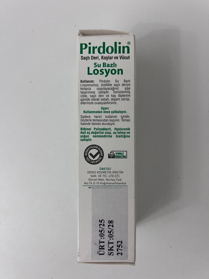 Pirdolin Su Bazlı Nemlendirici Losyon - 60 ml - Görsel 2