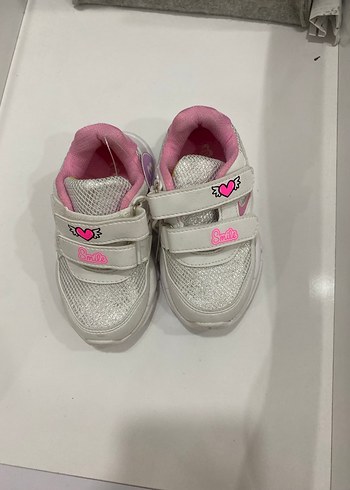 23 Beden Kız Çocuk Pembe Renkli Cırt Cırtlı Spor Ayakkabı