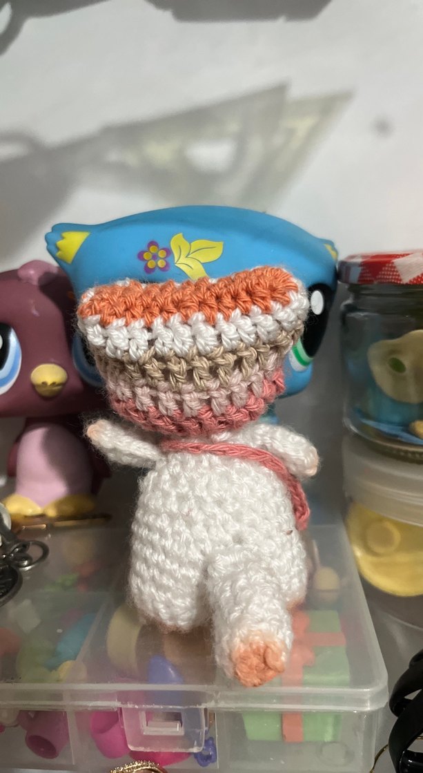 Pembe El Örgüsü Peluş Oyuncak Kedi - Görsel 3