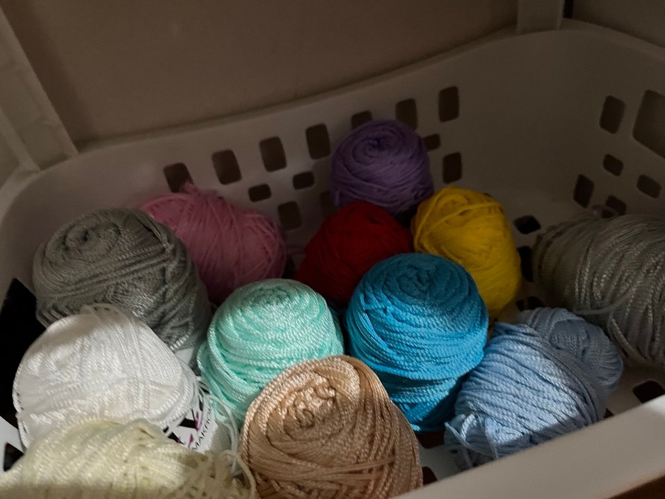 Pembe Örgü  makyaj çantası - Görsel 4