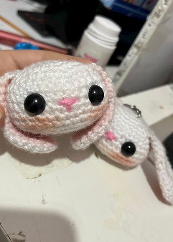 Pastel Beyaz El Yapımı Peluş Oyuncak - Görsel 6