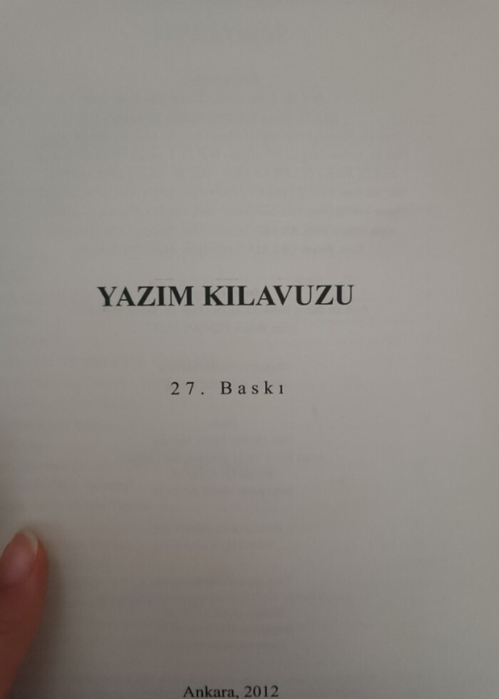 TDK yazım kılavuzu  - Görsel 2