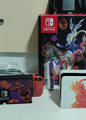 Nintendo Switch Oled - Pokémon Scarlet & Violet Edition - Görsel 6