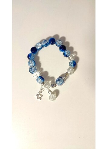 Yıldız süslemeli taş bileklik - Görsel 3