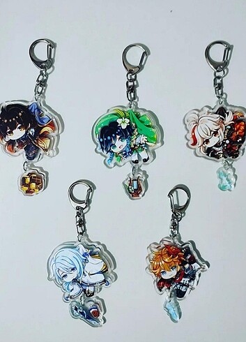 Genshin akrilik anahtarlık - Görsel 3