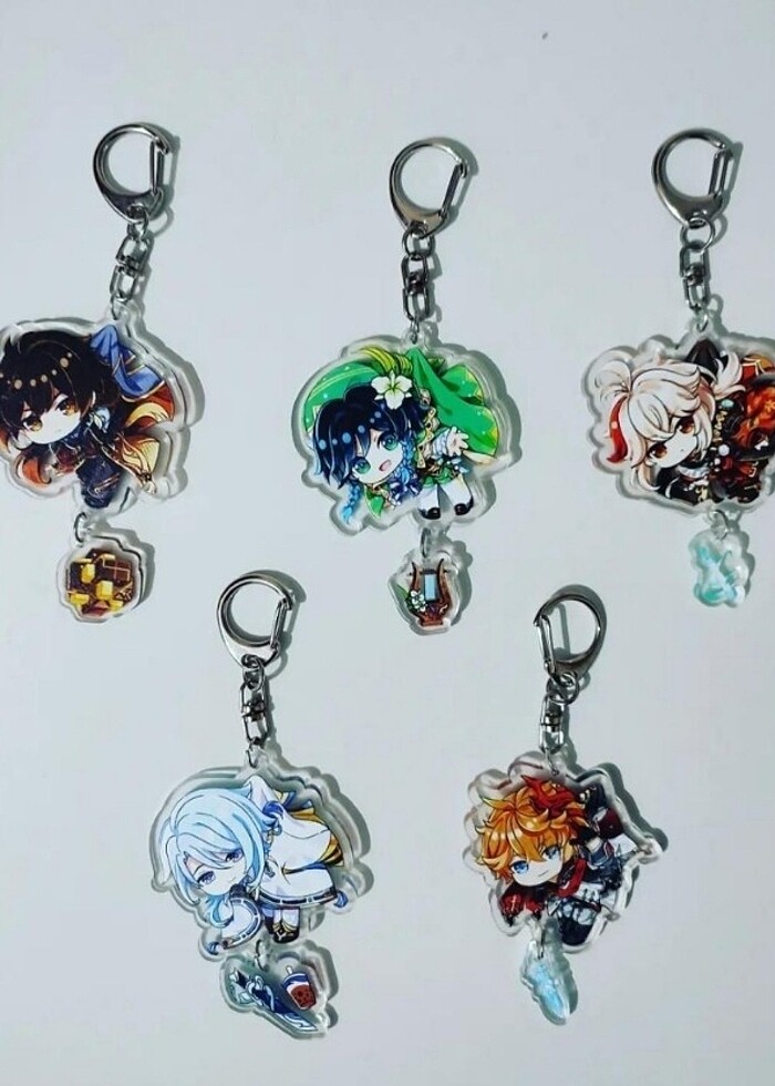 Genshin akrilik anahtarlık - Görsel 3
