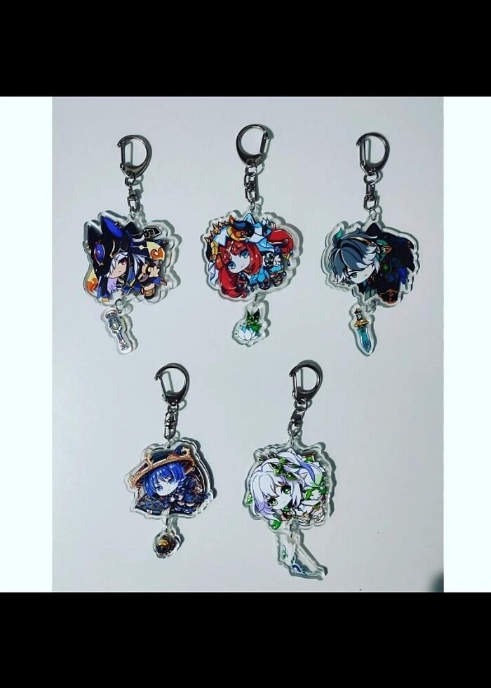 Genshin akrilik anahtarlık - Görsel 5
