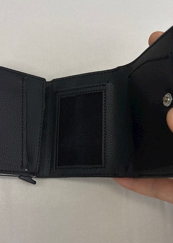 Siyah otomatik kart açmalı Erkek Cüzdanı - Görsel 2