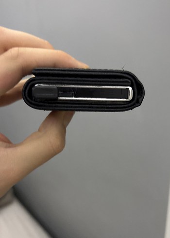 Siyah otomatik kart açmalı Erkek Cüzdanı - Görsel 4