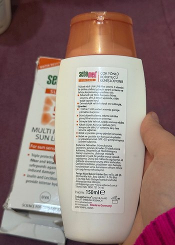 Sebamed Çok Yönlü Koruyucu Güneş Losyonu SPF 50+ - Görsel 4