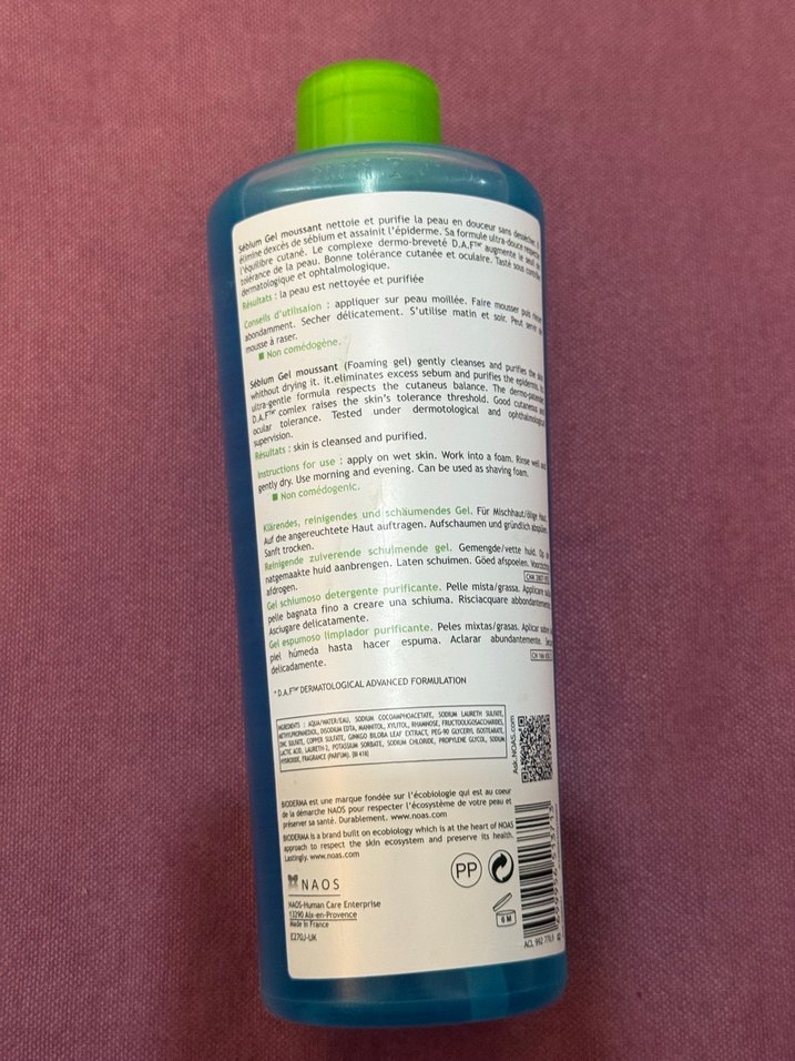 Bioderma Sébium Köpüren Temizleyici Jel 500ml - Görsel 4